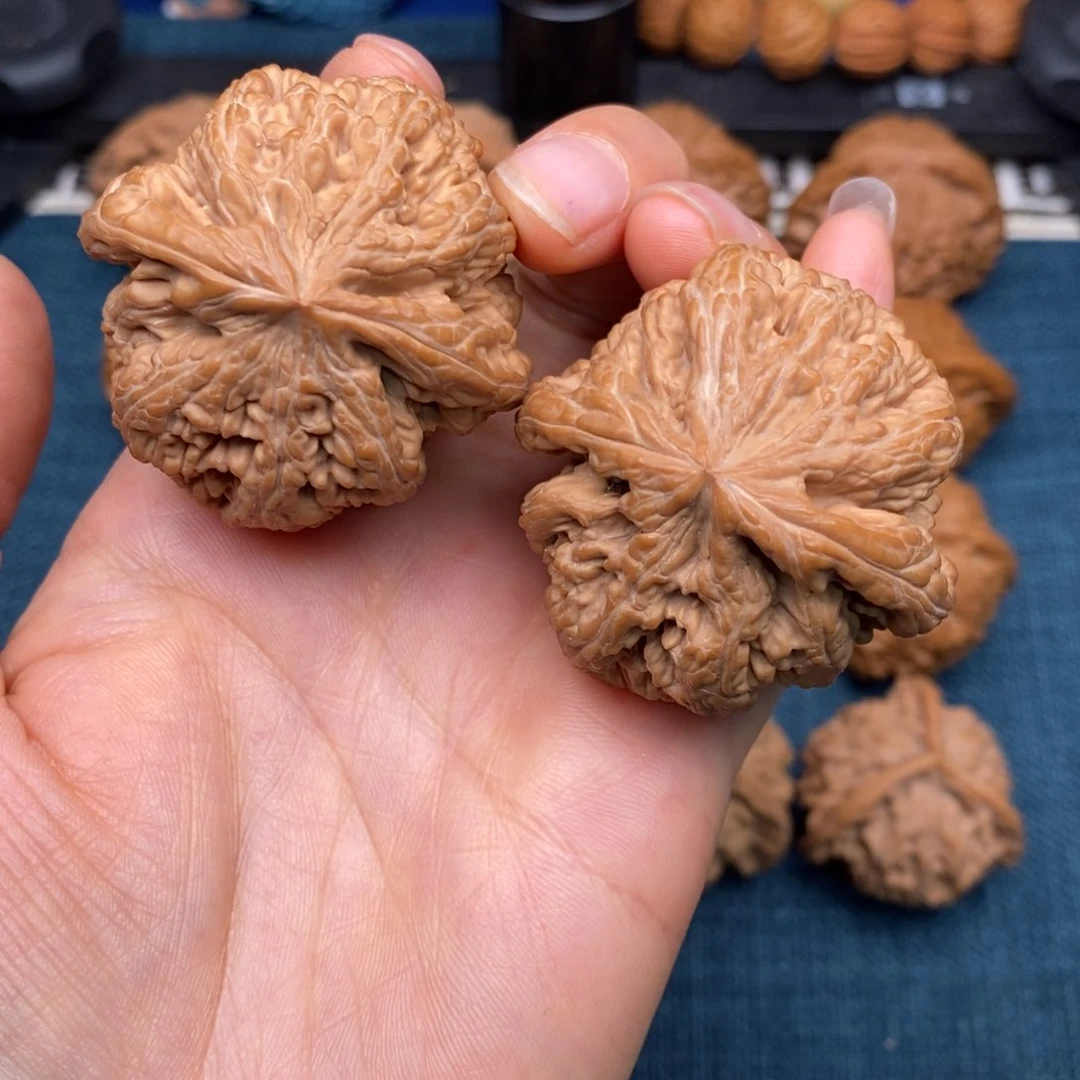 文玩核桃把件43全品精配大粗筋