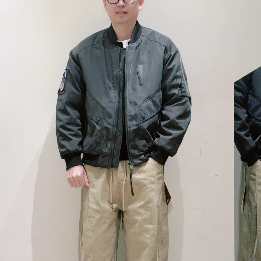 秋冬棒球加棉夹克流光风肌理感男士夹克休闲百搭8166