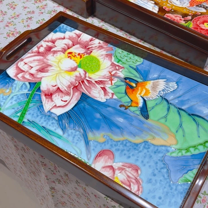 一体款瓷板画艺术作品