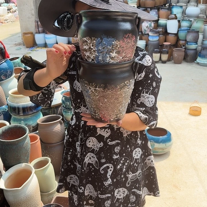 口18高21两个盆子。