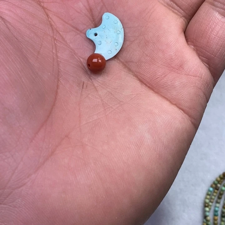 南红玛瑙发饰未镶嵌