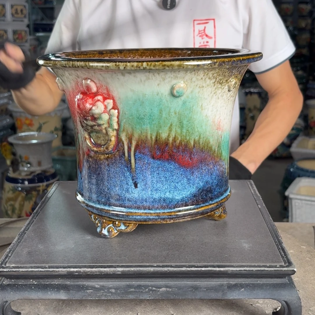一风堂石湾花盆 内21*17
