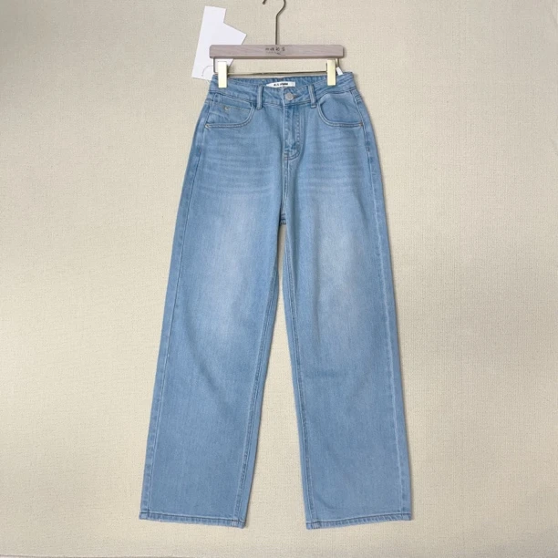 【四姐家】水洗蓝做旧牛仔裤 9151