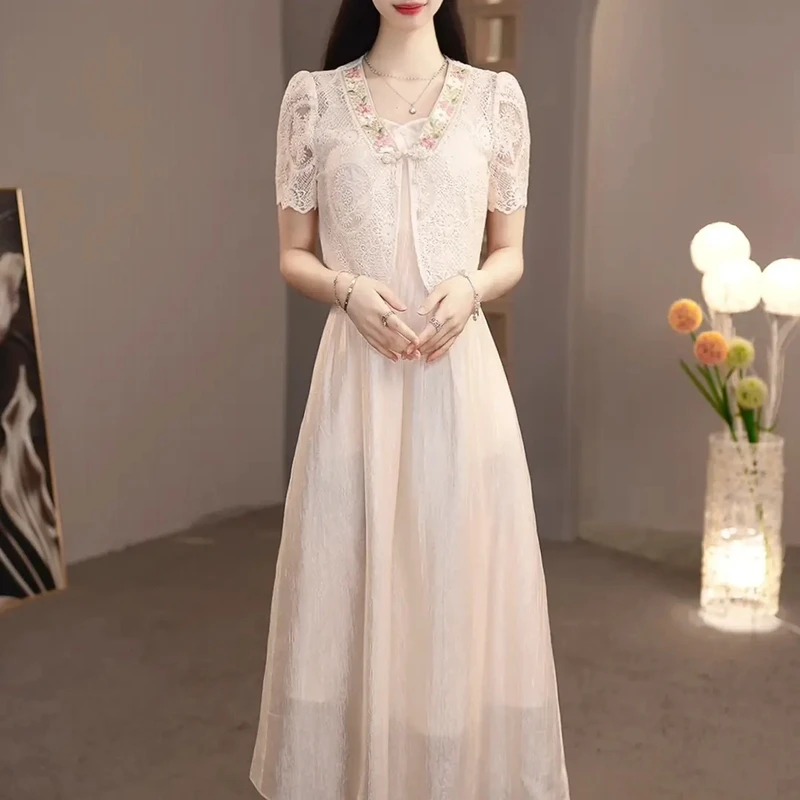 【套装定制】B1358外套配连衣裙优雅气质时尚减龄休闲显瘦夏季收