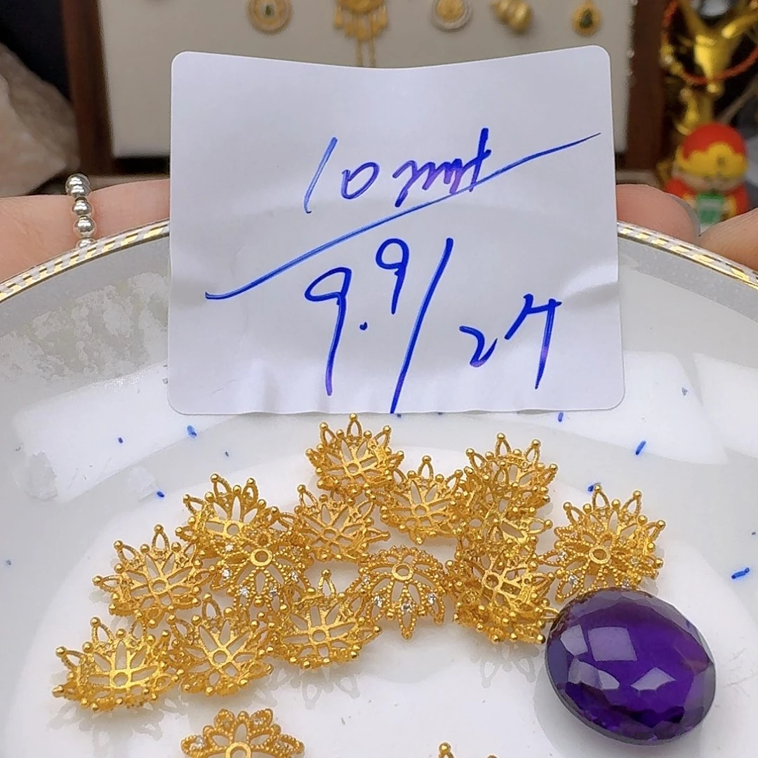 银S925镶嵌紫晶颈饰紫水晶925镶嵌37