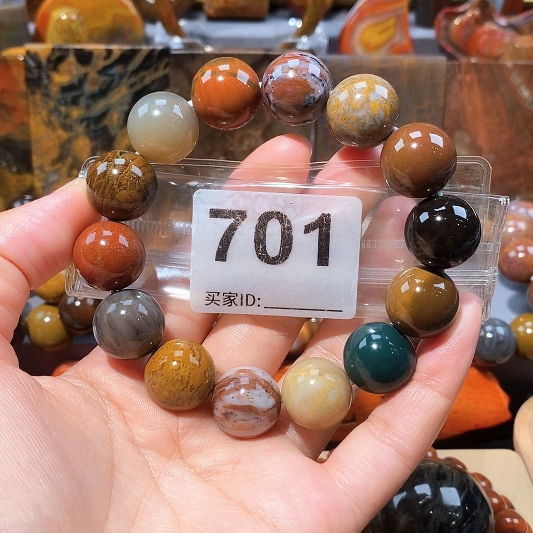 硅化玉天然北票硅化玉手串未镶嵌天然北票硅化玉手串