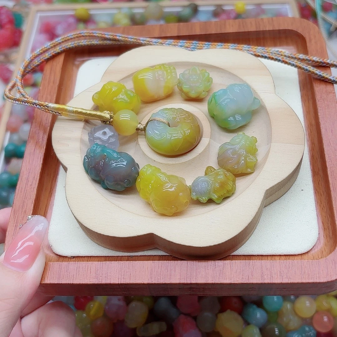 非***斯未镶嵌手链玛瑙/玉髓盐源23