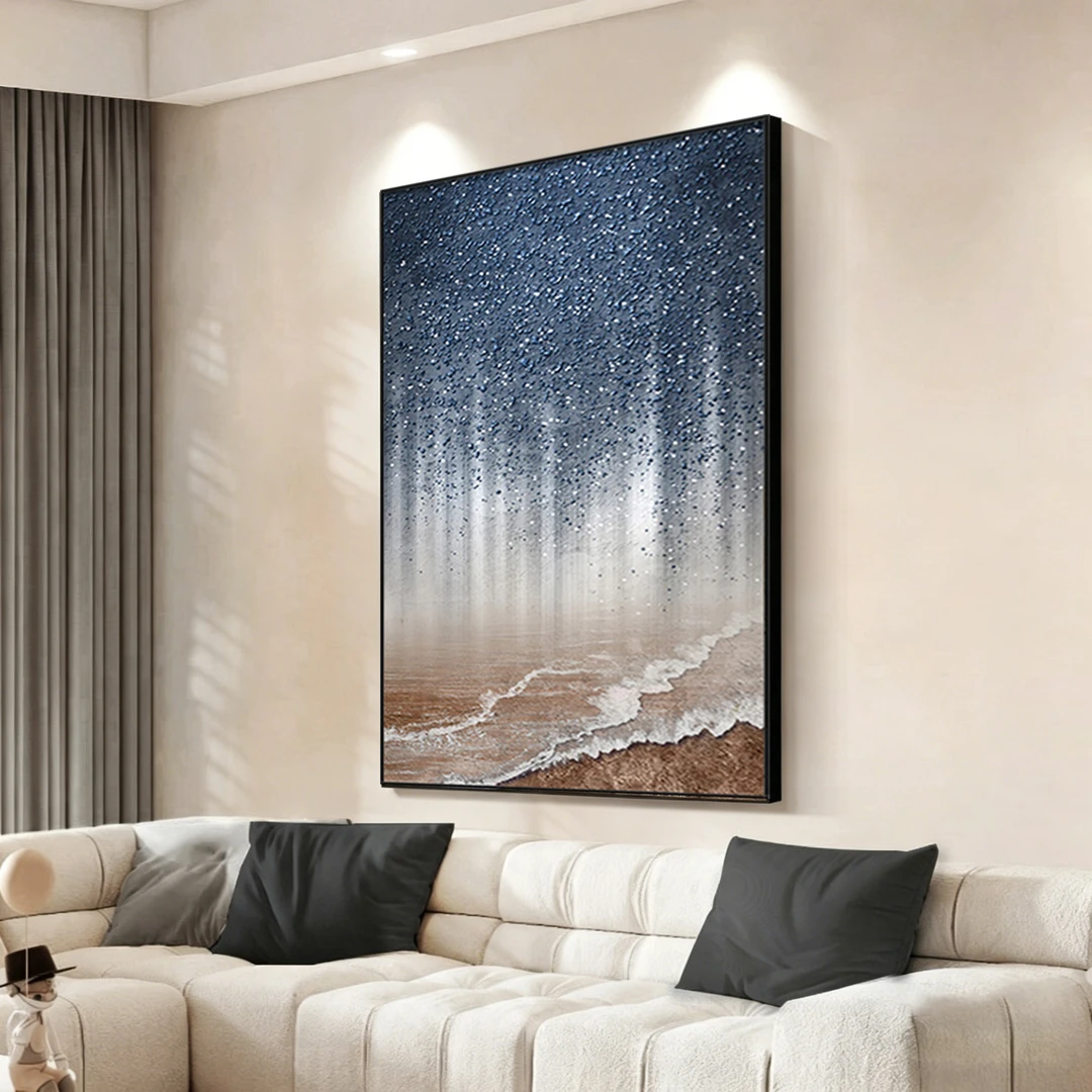 《星辰大海》现代抽象挂画餐厅客厅沙发背景墙装饰画走廊过道玄关画