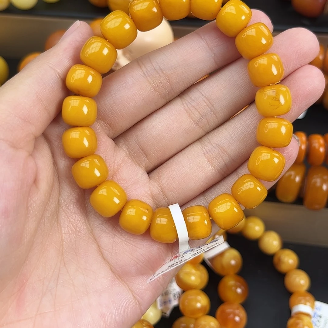 未镶嵌琥珀手链蜜蜡