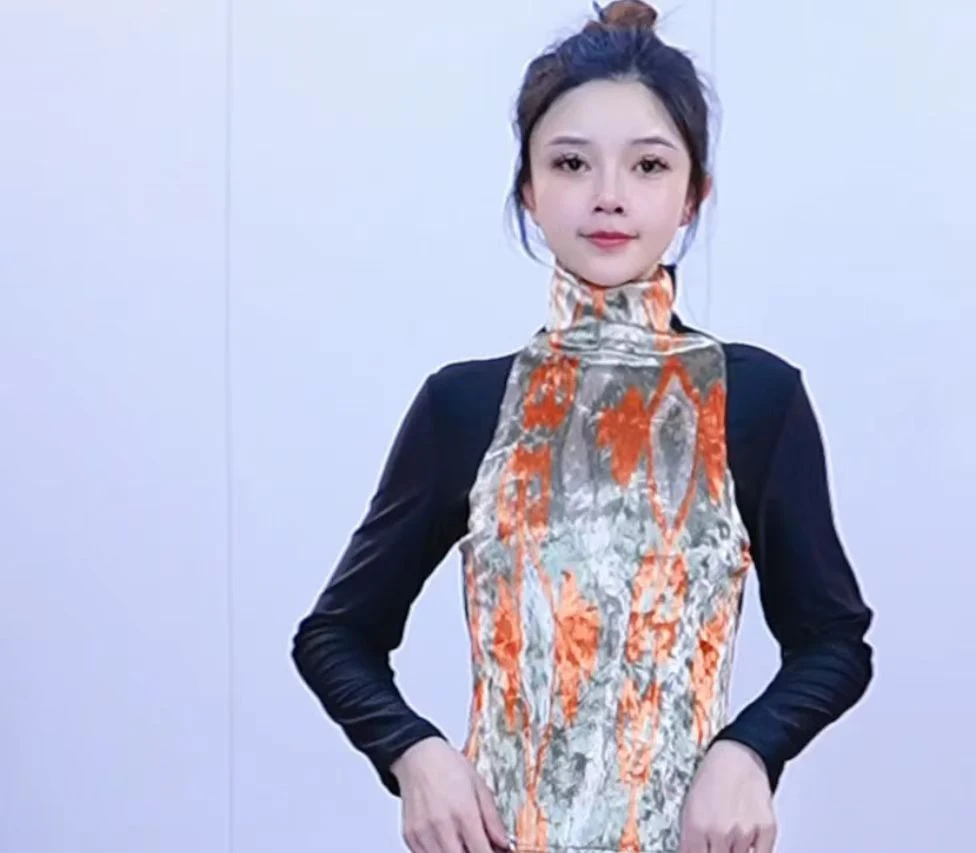 T-12 新款新疆金丝绒长袖秋冬高领民族风上衣