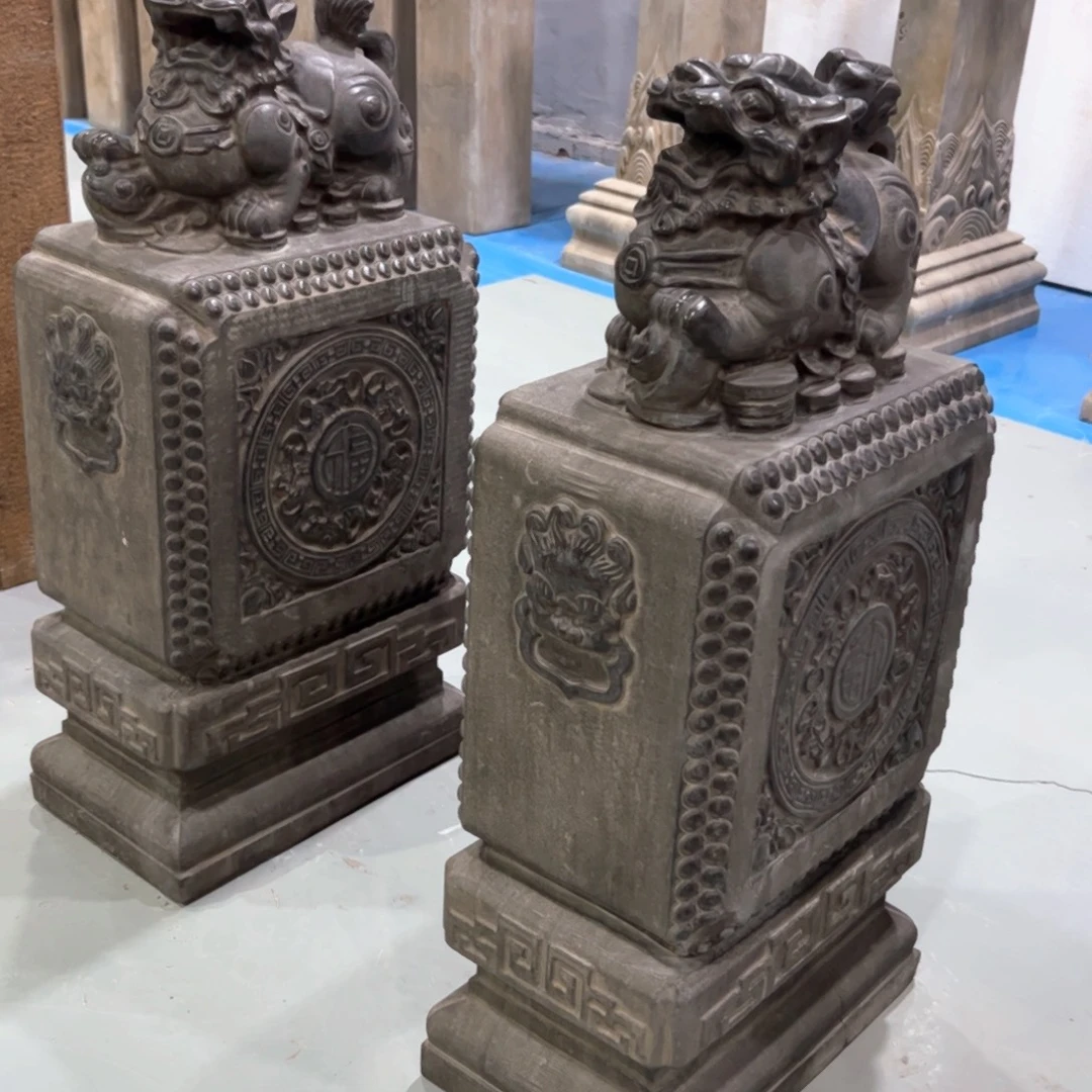 抱鼓石黑青石不包邮