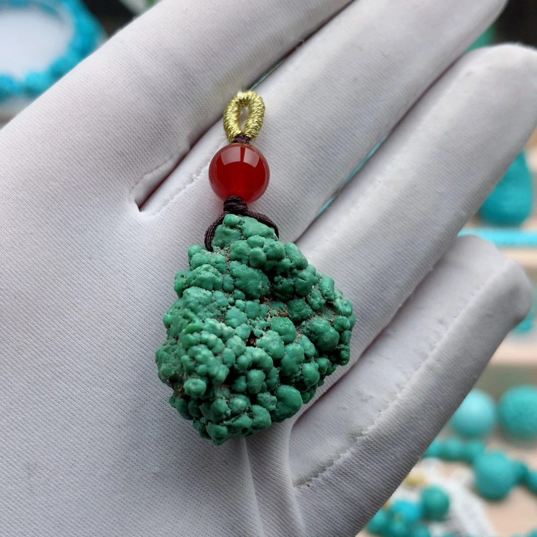 绿松石珠宝奇石未镶嵌重：10克