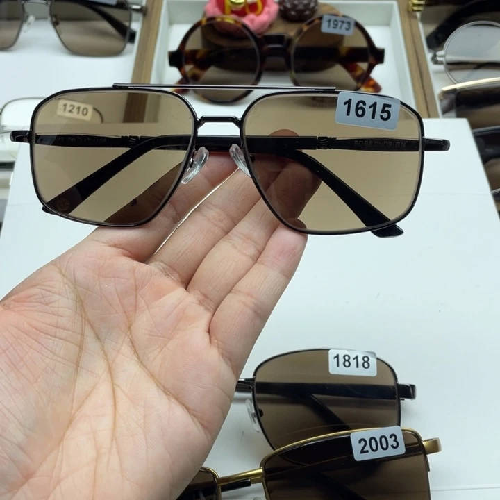 茶水晶全框眼镜 1615