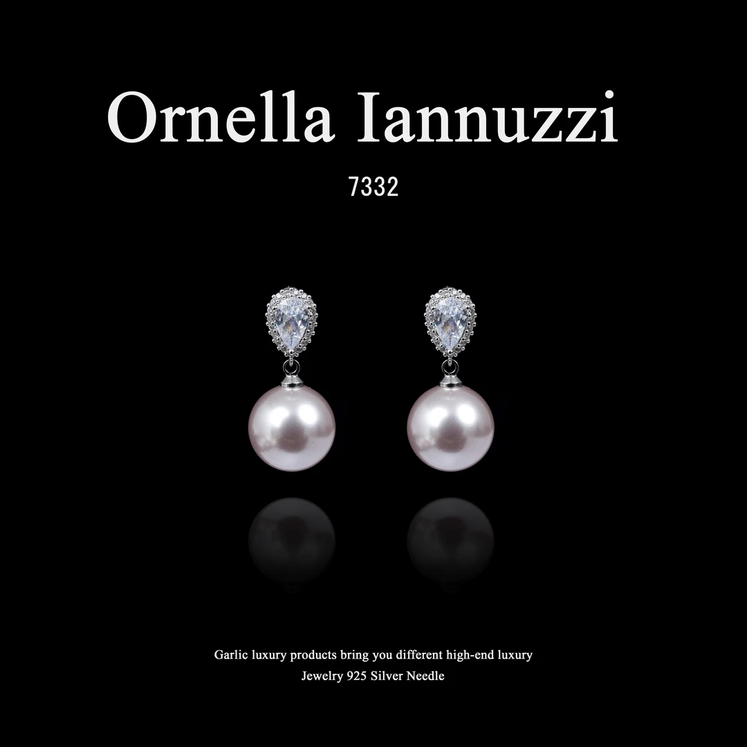 镀K金  Ornella Iannuzzi耳饰~7332