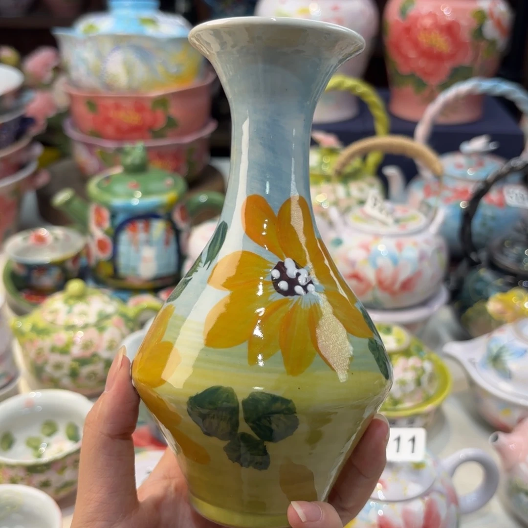 景德镇手绘高温釉下彩陶瓷茶具