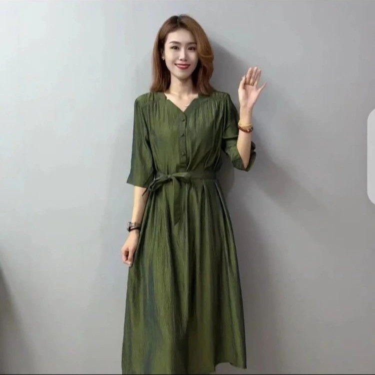 浪漫柔美尽显女性韵味连衣裙显瘦气质夏季裙子法式收腰时尚复古设