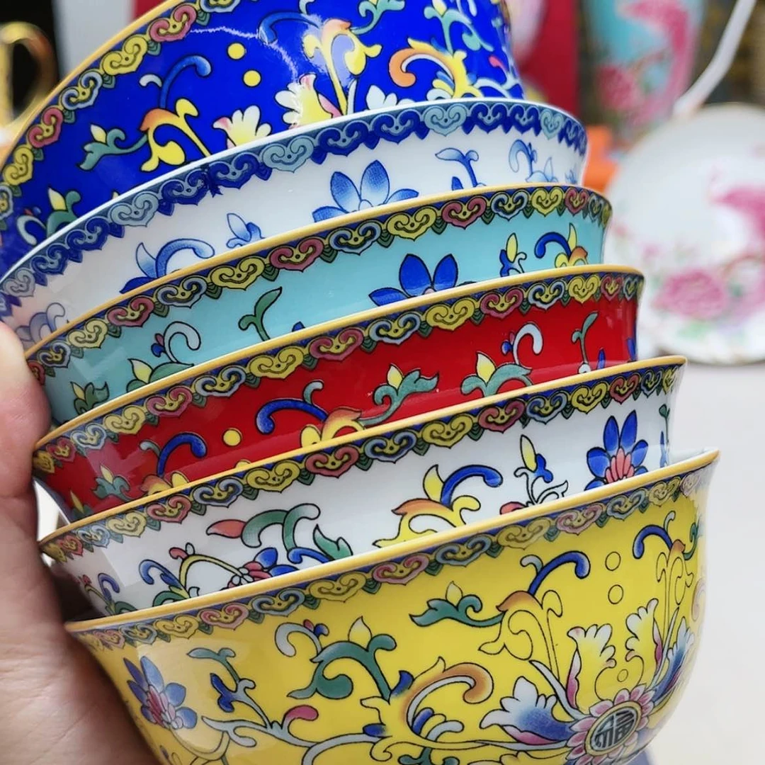【闪购商品】珐琅4.5寸6个…………