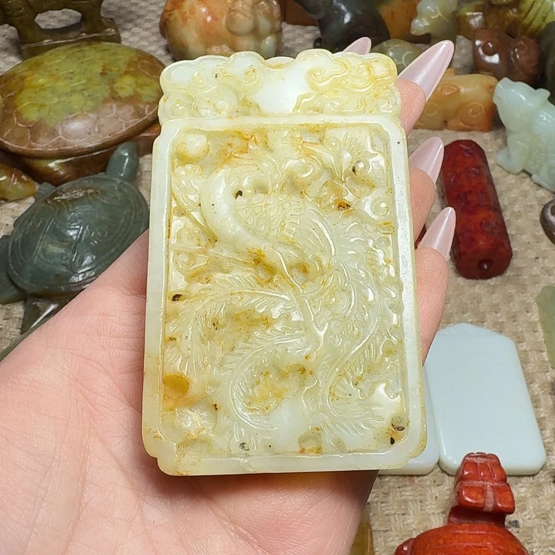 白玉菩提吊坠挂件
