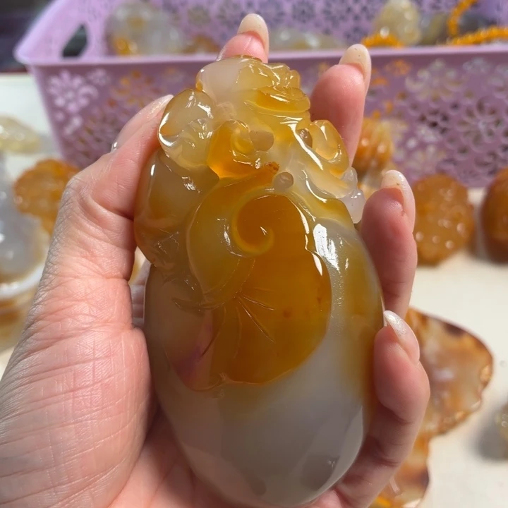 玛瑙/玉髓未镶嵌吊坠(不含链)