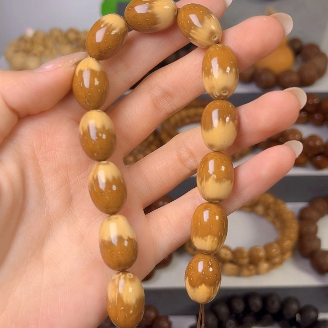 手串紫金鼠精品花皮枣珠12