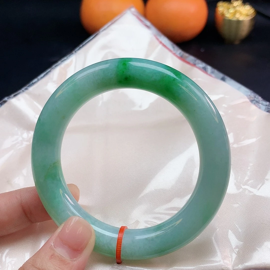 翡翠手镯未镶嵌54圈圆270006