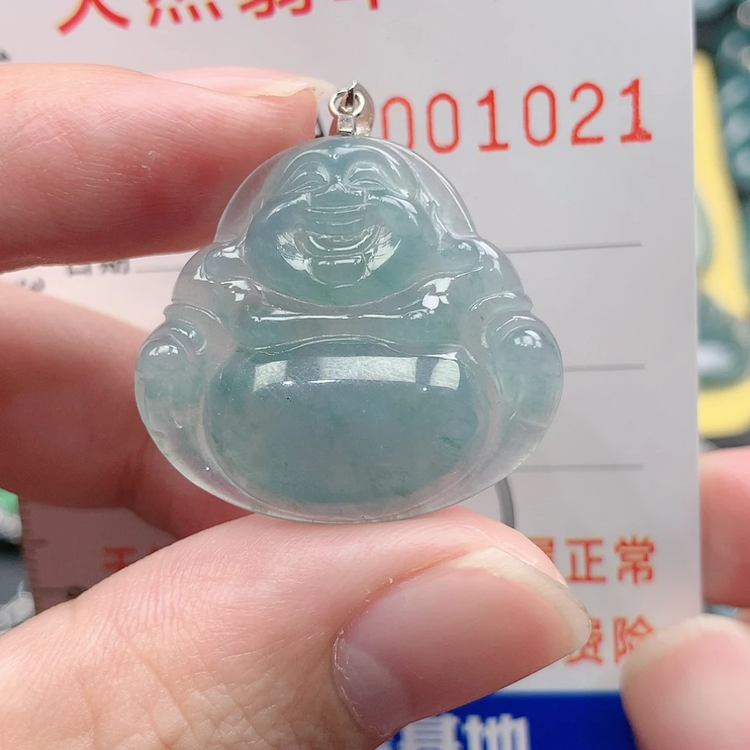 翡翠吊坠(不含链)银S925镶嵌