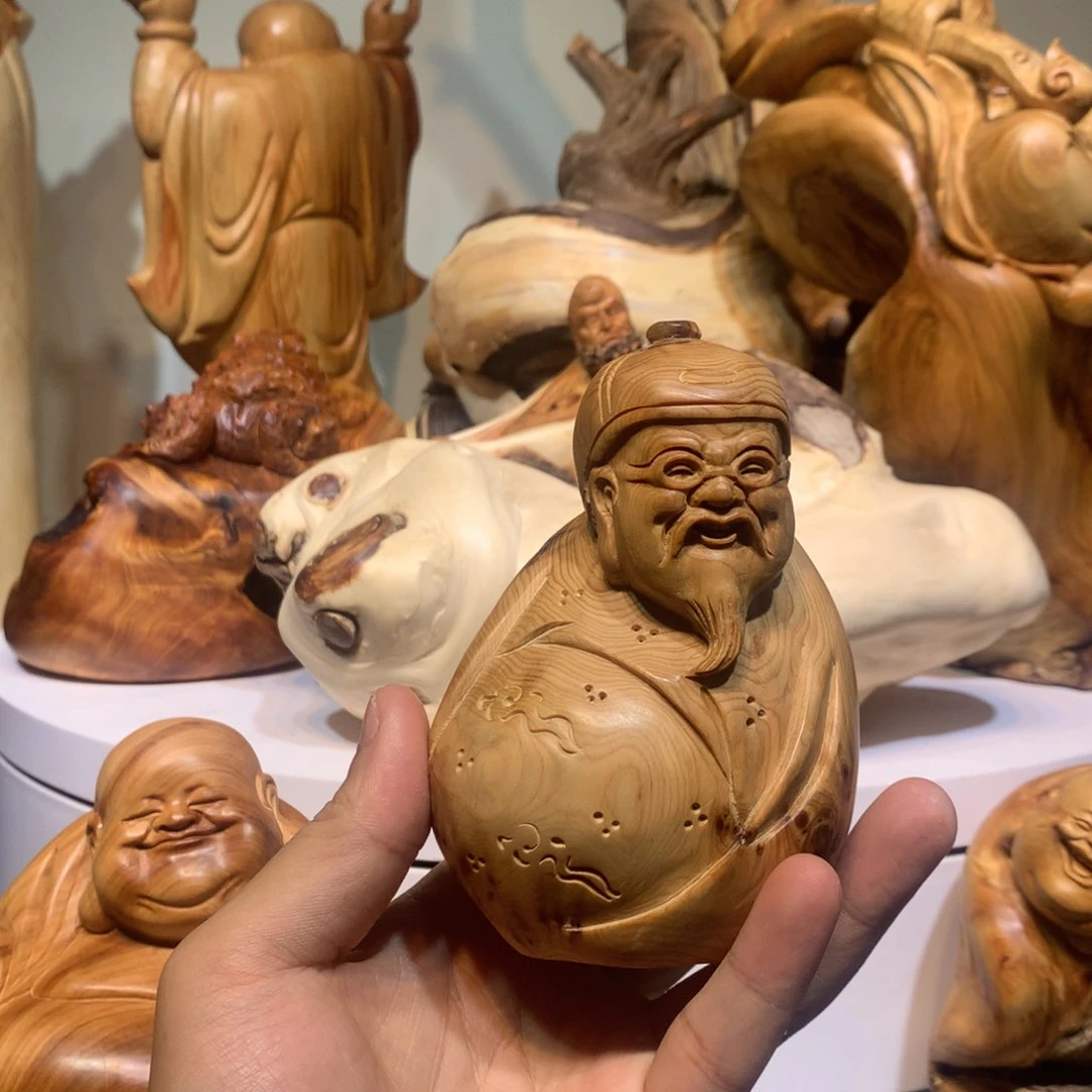 木崖柏根雕工艺品摆件