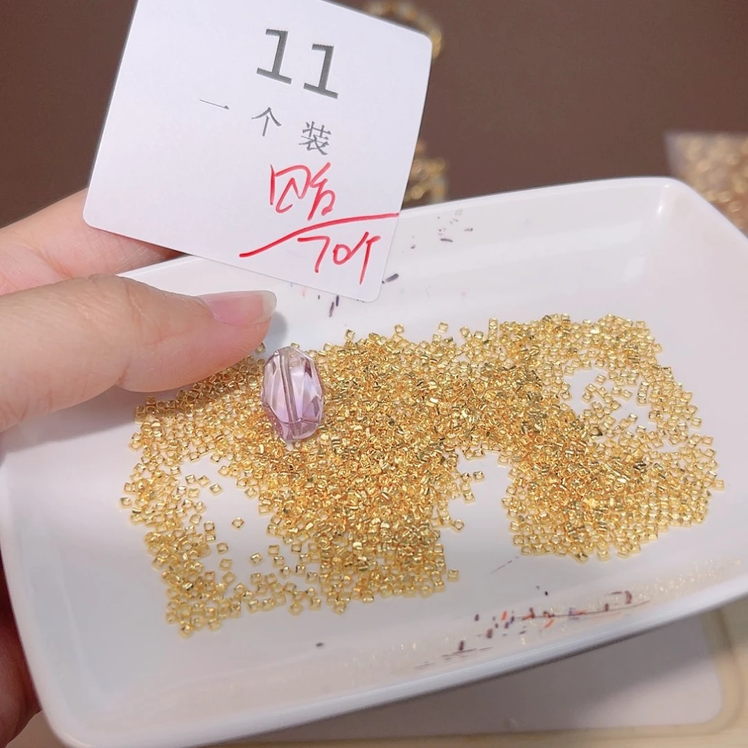 水晶珠宝半成品银S925镀金镶嵌11