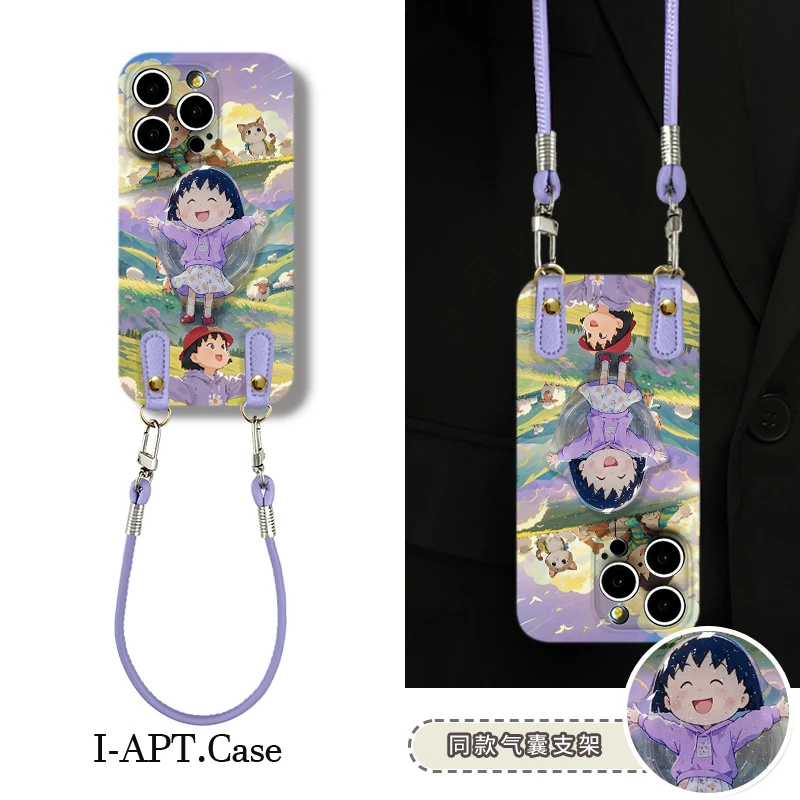 卫衣小丸子摊手菲林软壳适用iPhone苹果16手机壳华为oppo小米vivo