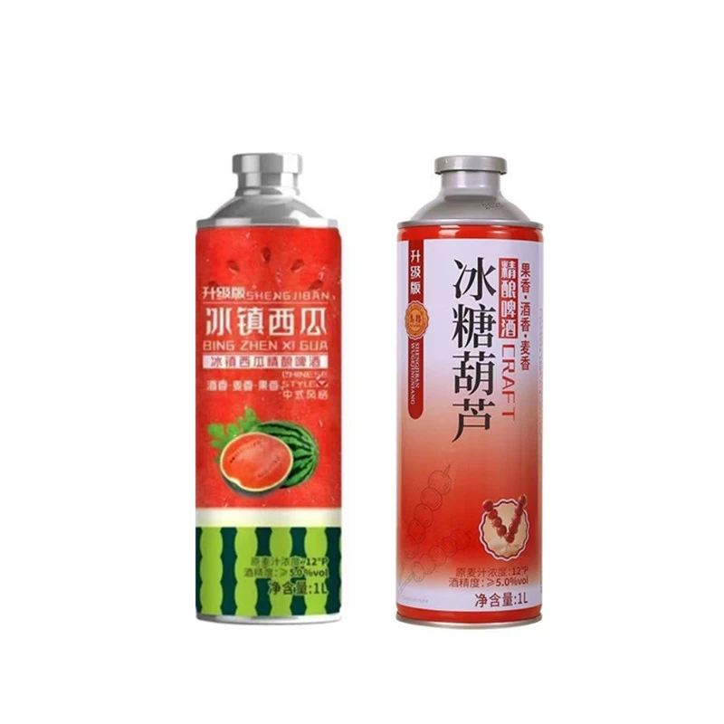 【1L*2瓶装】升级版冰镇西瓜冰糖葫芦精酿啤酒原麦汁浓度12P酒精5度