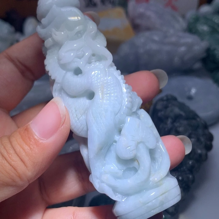 翡翠未镶嵌颈饰保真天然A货翡翠