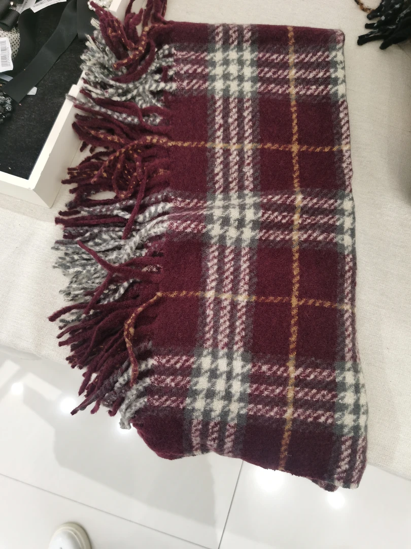 通用保暖、装饰围脖冬款百搭常规款披肩格子围巾长款