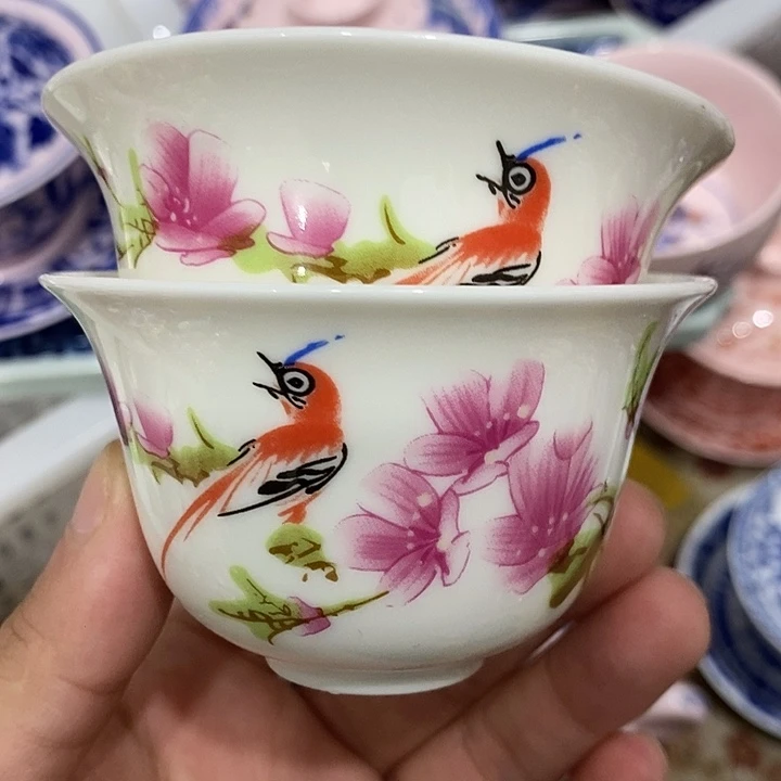 陶摆件景德镇陶瓷主人杯2345