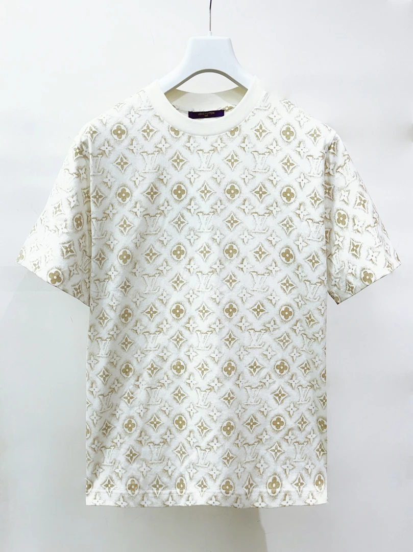 未使用 LouisVuitton/路易威登 LY2字母Logo老花印花短袖HPY15W