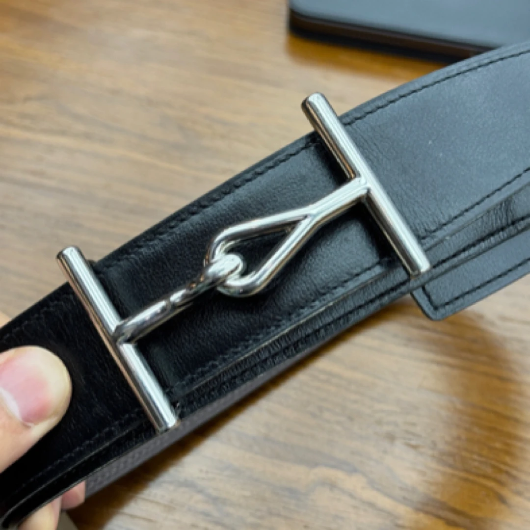 95新 Hermes/爱马仕 38mm男士尺码90皮带腰带