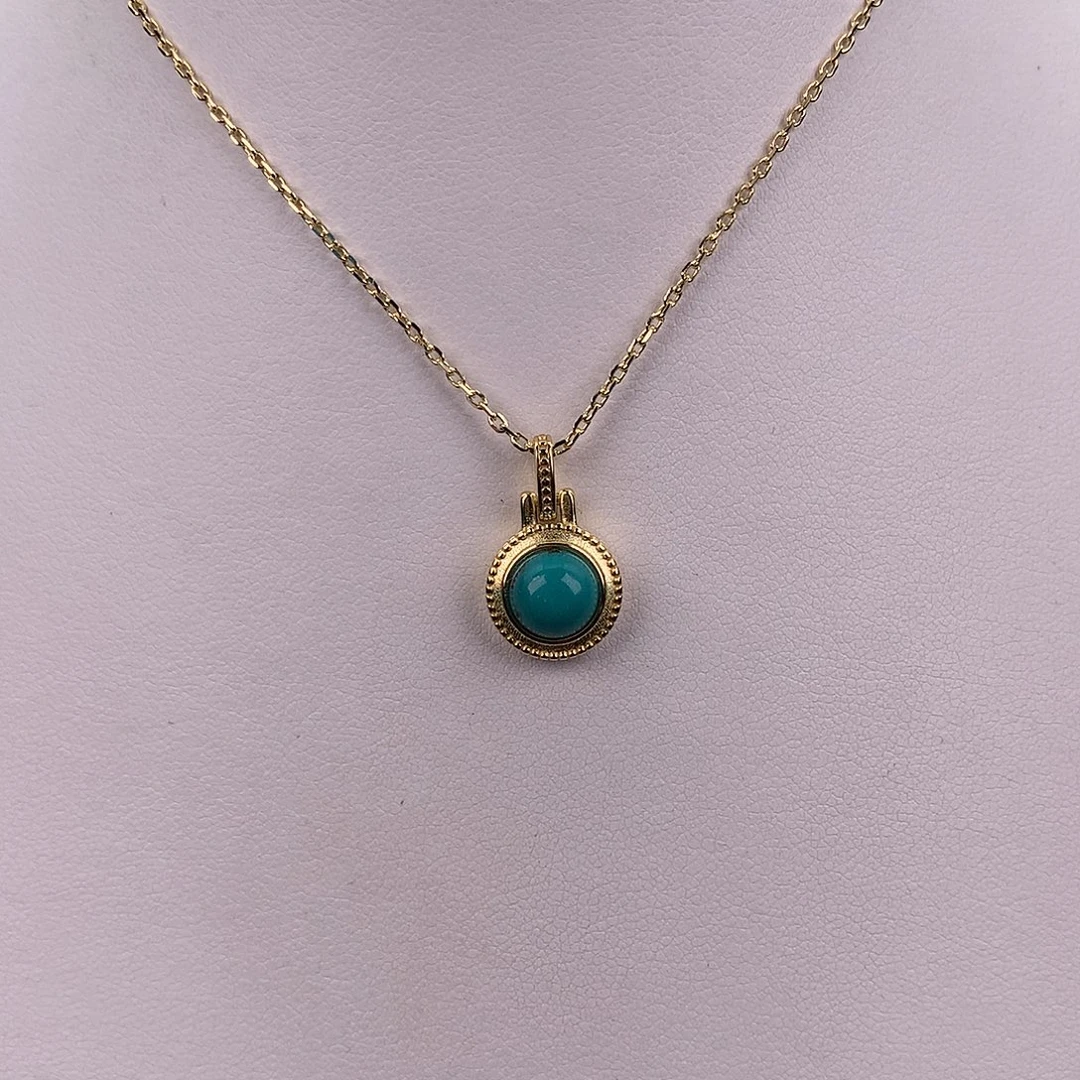 绿松石合金颈饰时尚吊坠