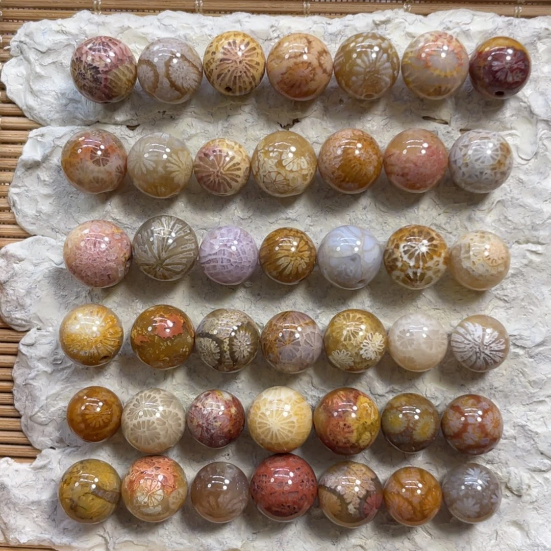 硅化玉未镶嵌颈饰精品圆珠20米1个