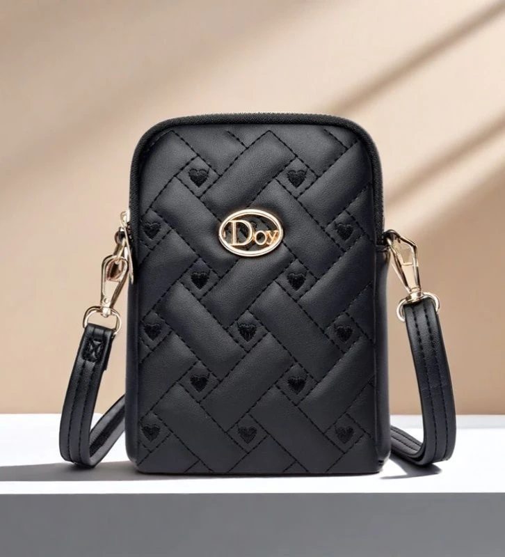 包包女2025夏季女包包时尚手机包简约韩版轻便竖款三层女单肩斜挎