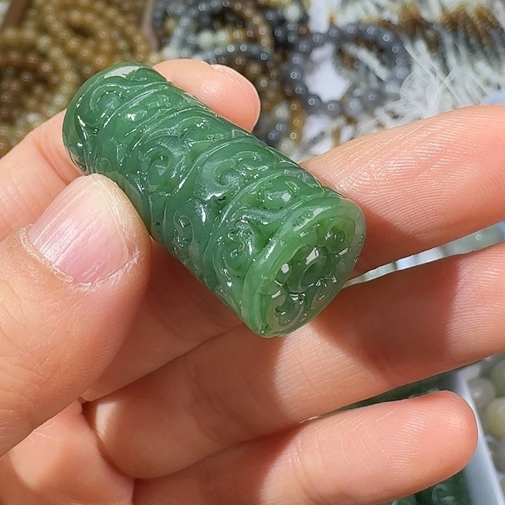 和田玉（碧玉）未镶嵌颈饰3916