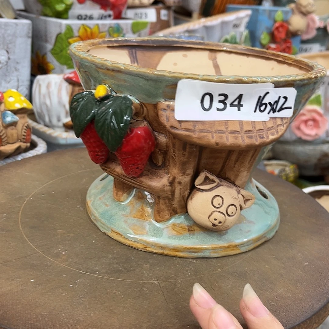 粗陶多肉花盆花盆