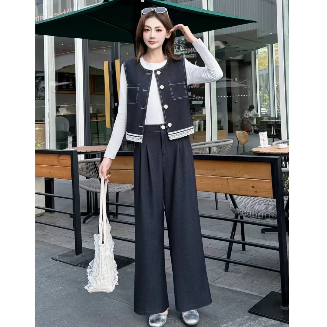 DH52520回味依衣高级感时尚设计师款两件套短袖套裤