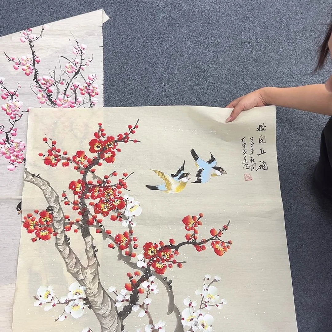 国画国画国画作品纯手工绘制