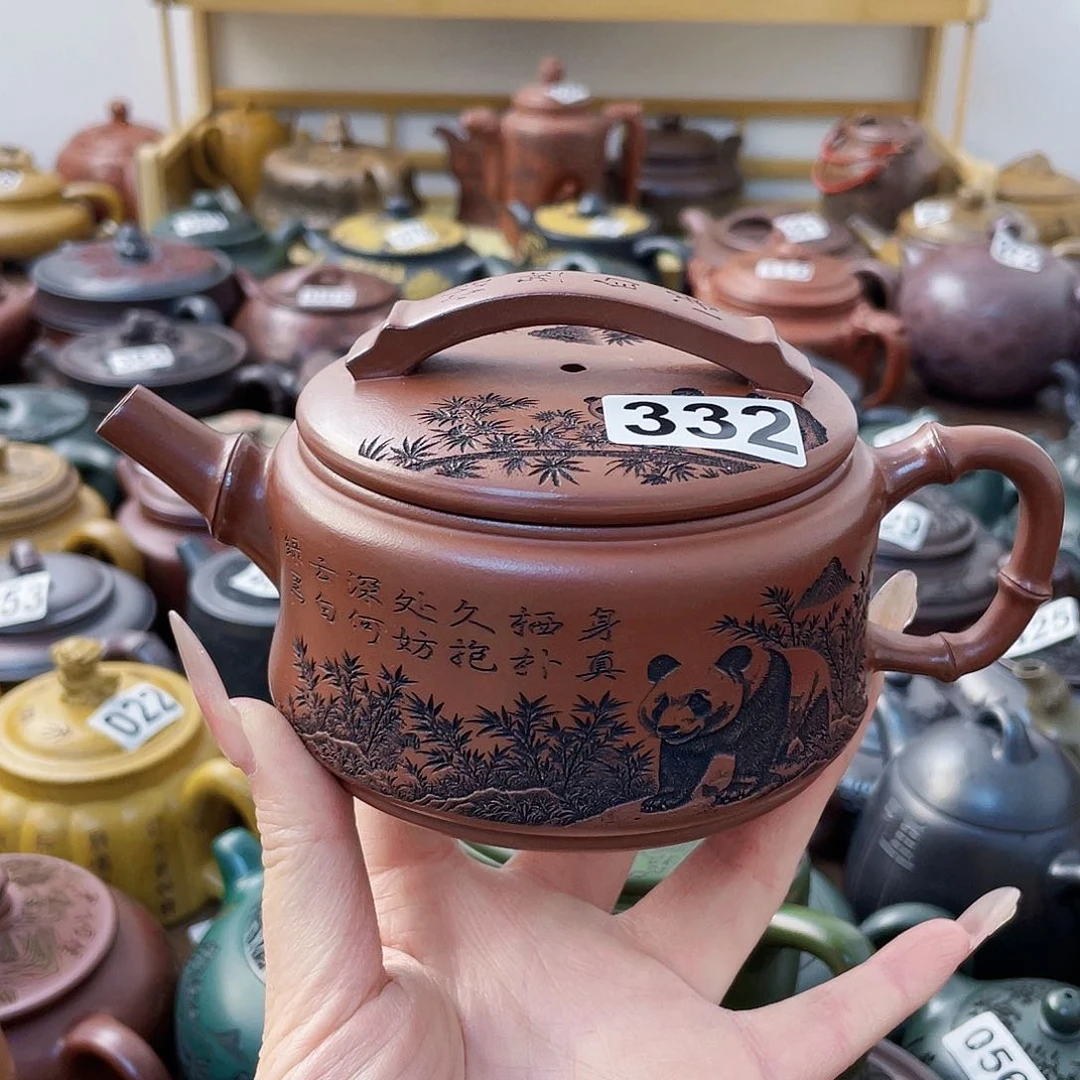 茶壶紫砂钱**锦紫砂微瑕