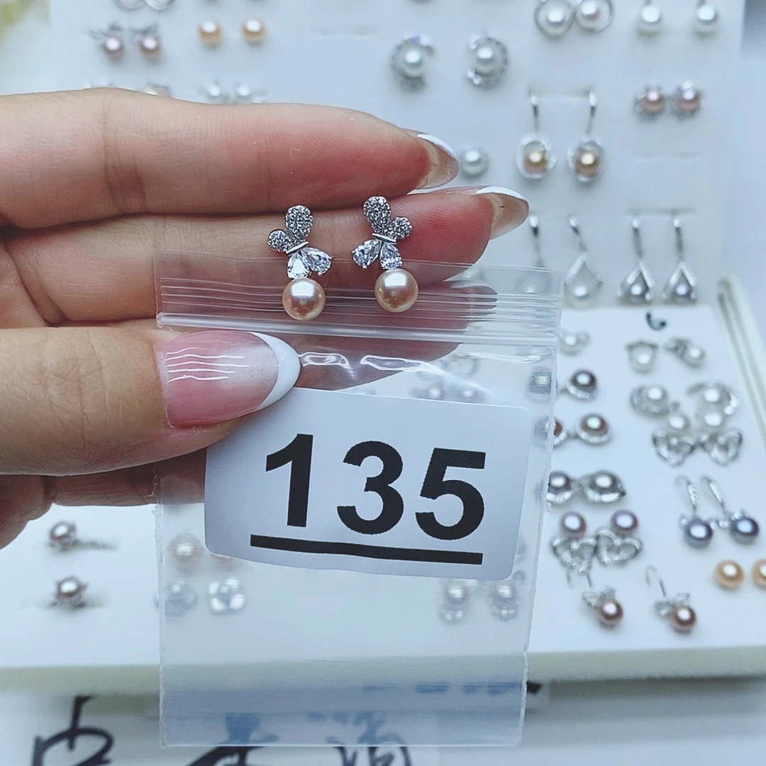 大***门戒指银S925镶嵌淡水珍珠135