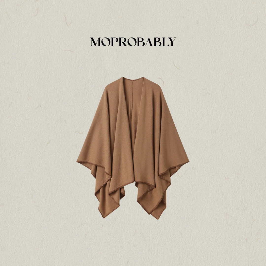 Moprobably李予诺「名媛」“100%绵羊毛”轻奢时尚抬气质披肩B5342002