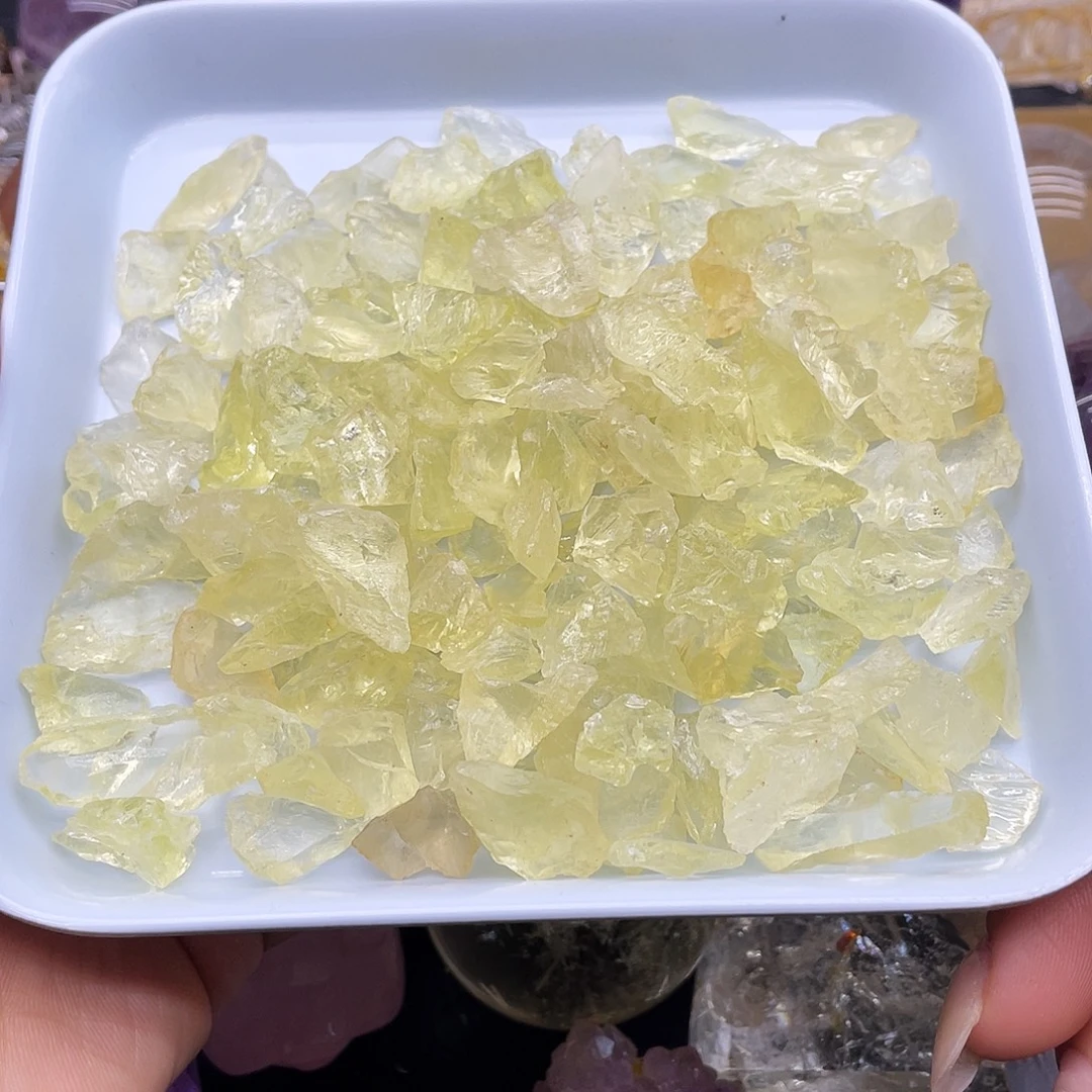 未镶嵌水晶珠宝半成品20黄水晶碎石