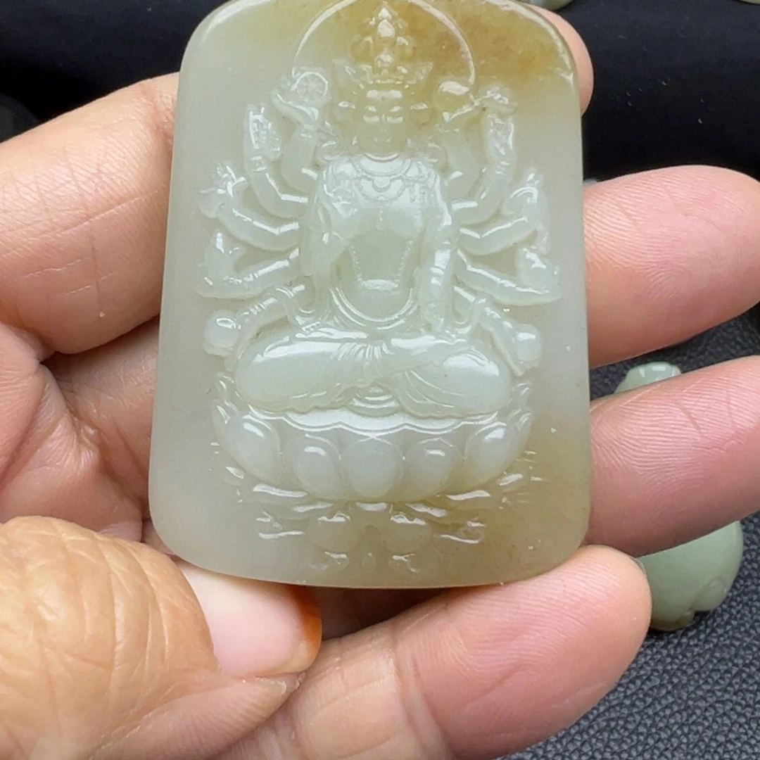 和田玉（糖玉）未镶嵌吊坠(不含链)