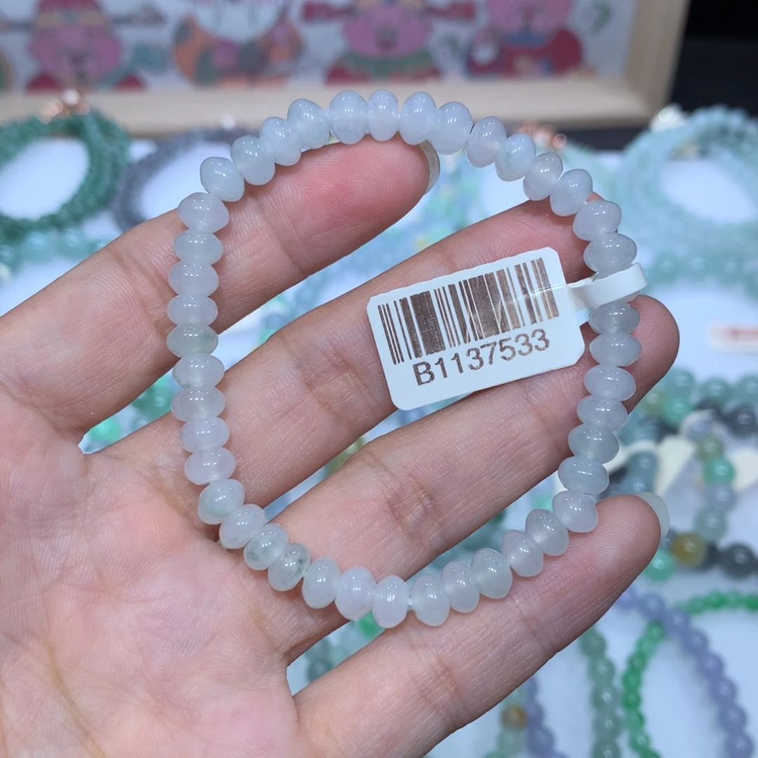 翡翠未镶嵌手链天然