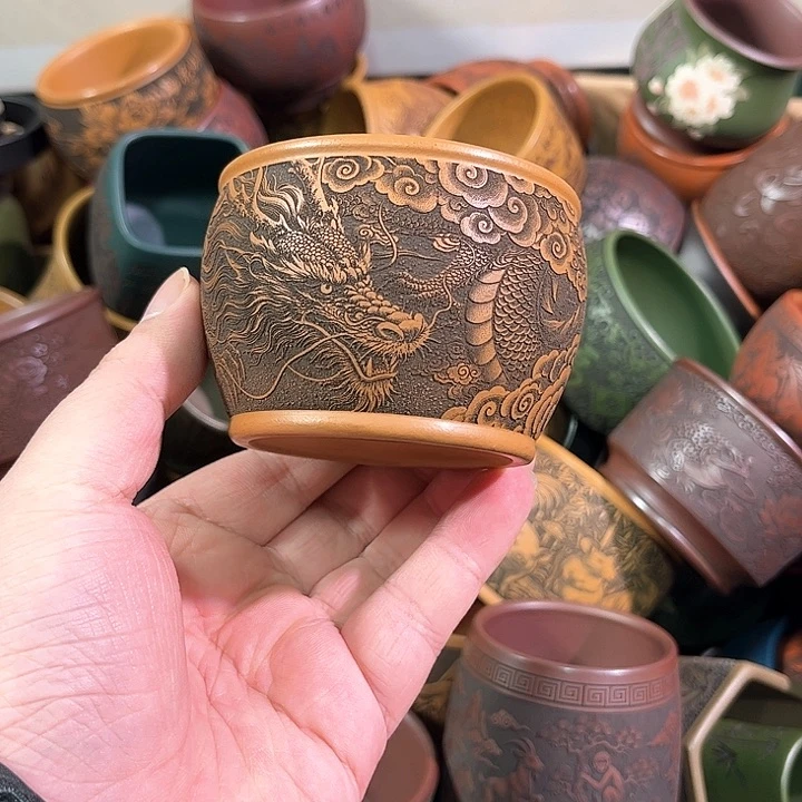 茶杯紫砂全手工紫砂主人杯