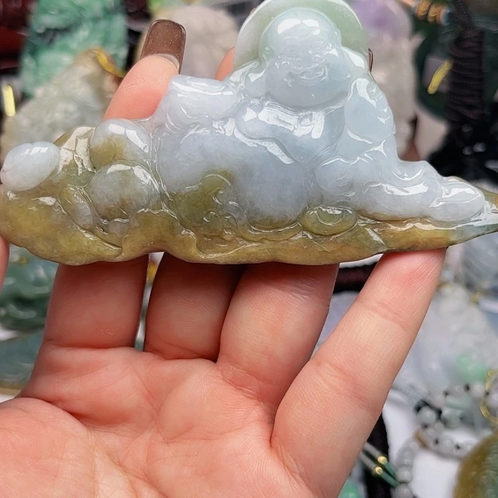 翡翠未镶嵌颈饰挂件